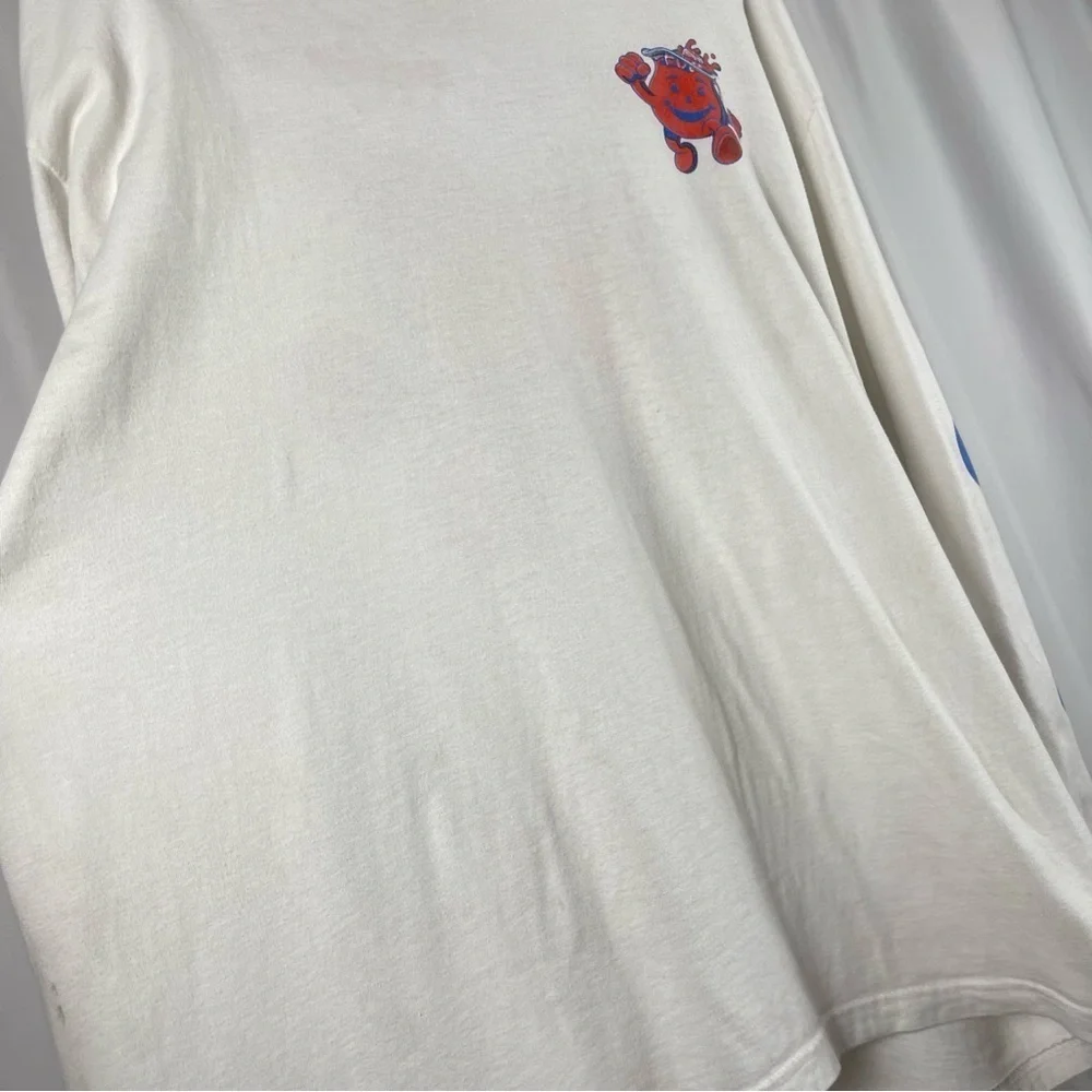 Kraft Kool-Aid Man 2X Big Graphic Long Sleeve Tee 90's Y2K